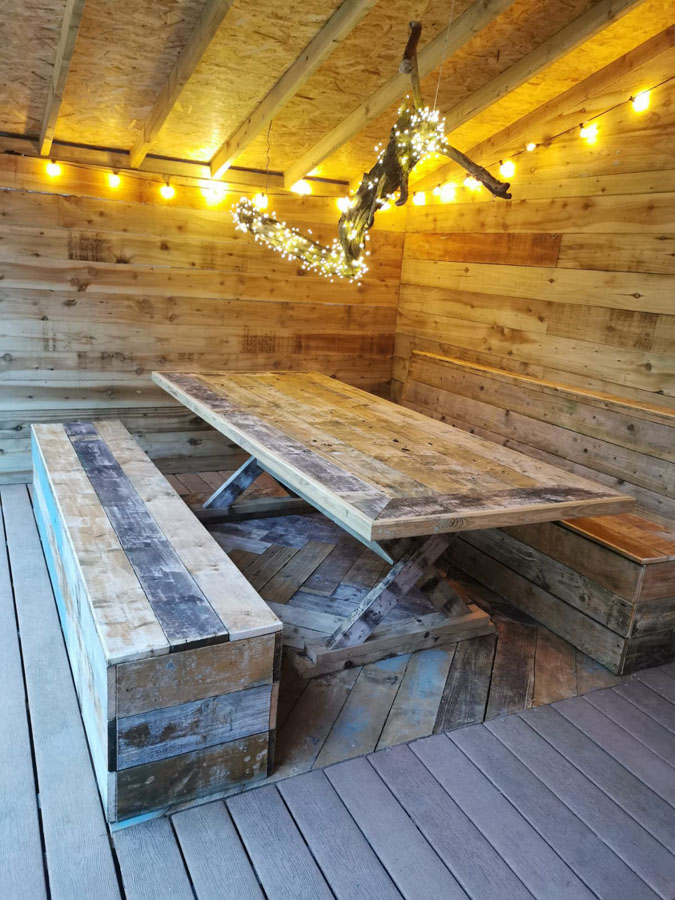 Outdoor bar area Seating