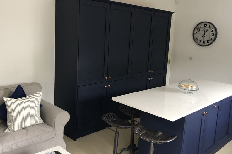 Navy blue kitchen refit Navy blue kitchen refit in Dublin